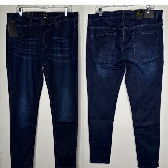 Lucky and Blessed Skinny Blue Jeans - Picture 5 of 7